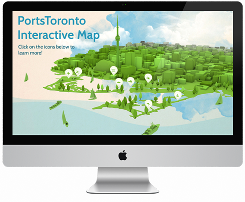 PortsToronto Interactive map desktop