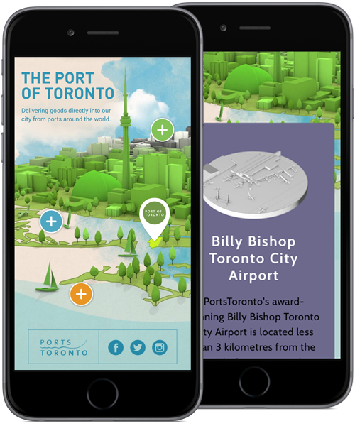 PortsToronto Interactive Map Mobile